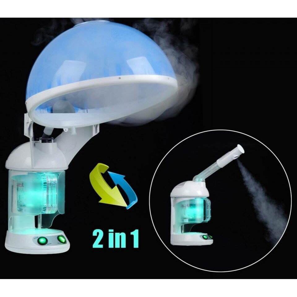 Máy xông hơi mặt kết hợp hấp tóc 2 in 1