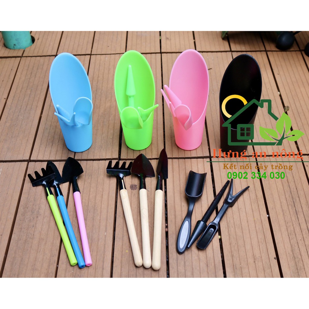 Combo bộ 7 món làm vườn nhựa PP cao cấp an toàn