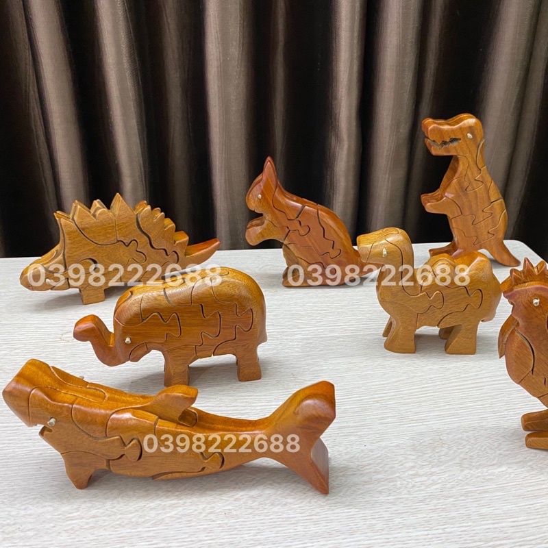 Đồ chơi bằng gỗ, đồ chơi ghép hình con vật hàng Việt Nam xuất khẩu