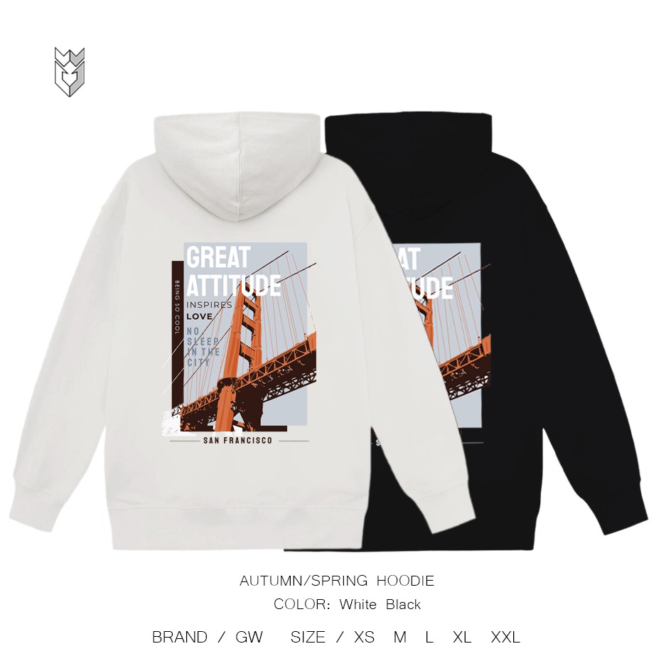 Áo hoodie unisex in mặt sau San Francisco nam nữ vải nỉ bông - GW Shop | BigBuy360 - bigbuy360.vn