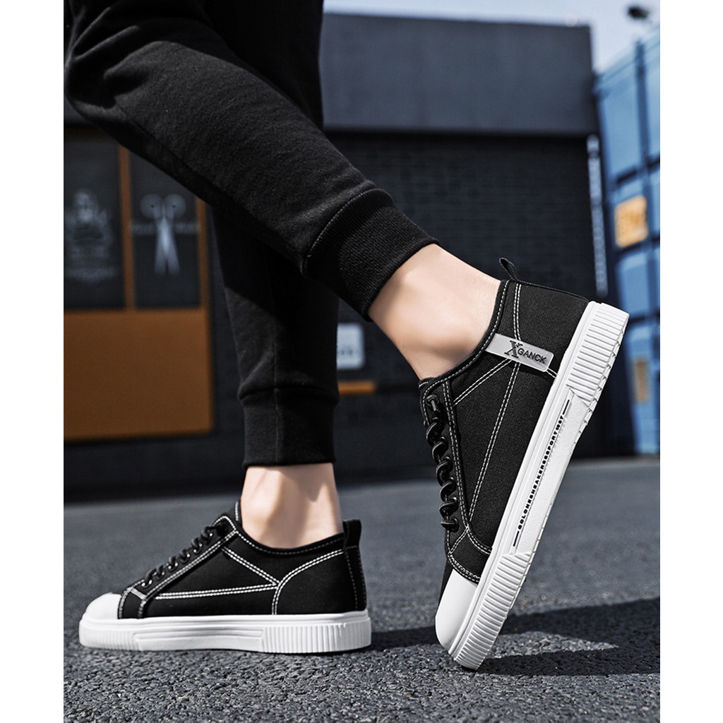 Giày Nam Vải Bò, Giày Nam Sneaker Chất Liệu Vải Bò, Đế Cao Su Mềm Phong Cách Trẻ Trung Năng Động G - 404