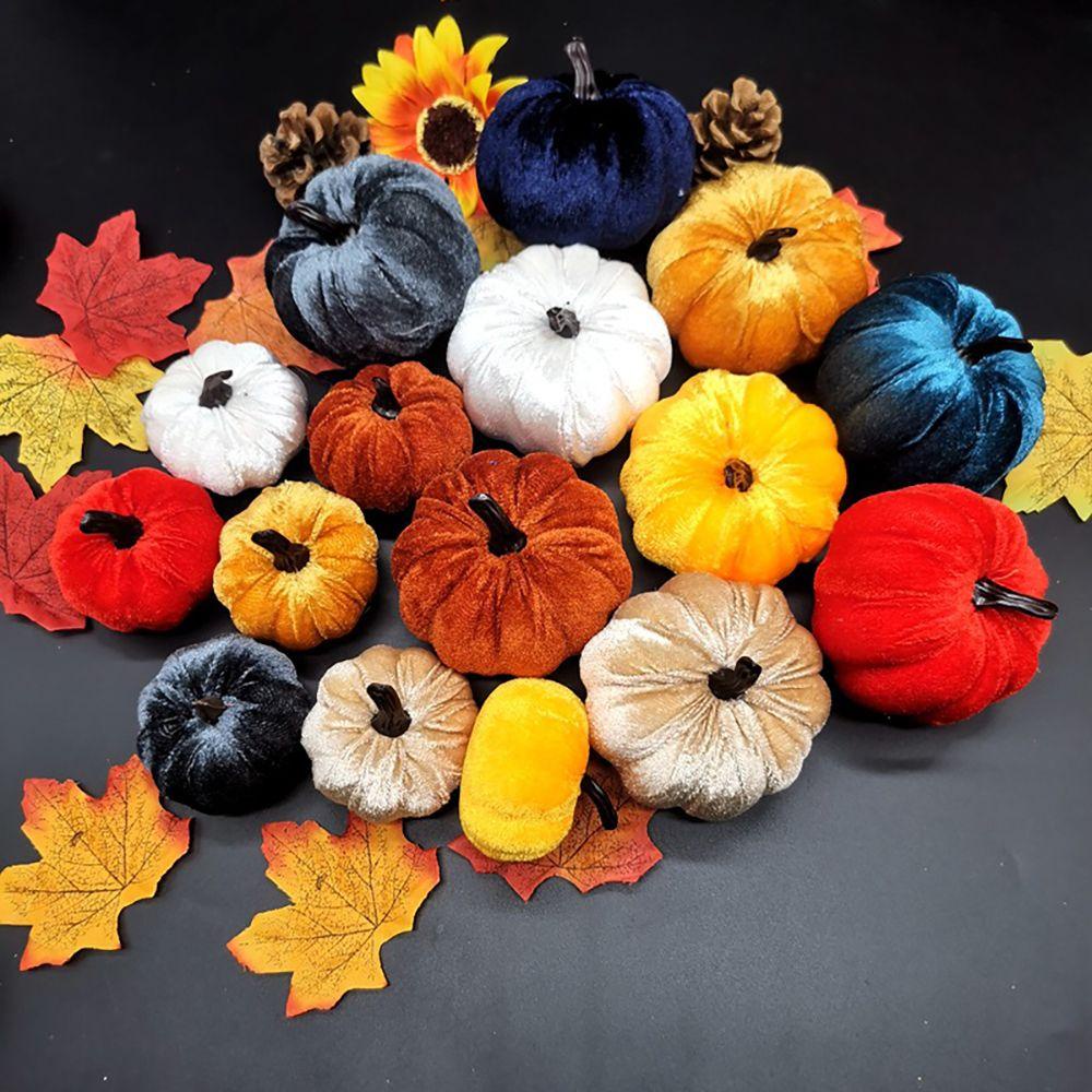 YOLA Set 9 Bí Ngô Giả Nhiều Màu Trang Trí Lễ Tạ Ơn