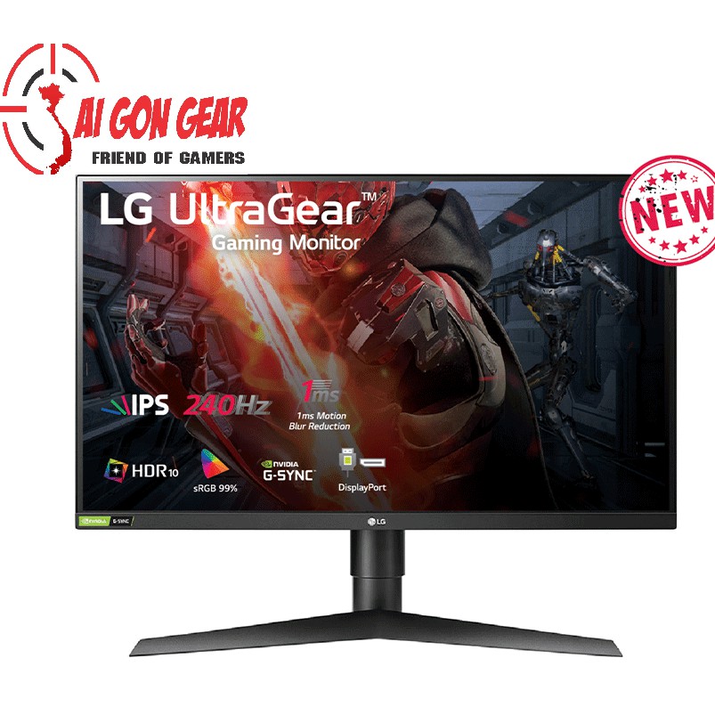 Màn hình LG 27GN750-B (27 inch/FHD/IPS/240Hz/1ms/400nits/HDMI+DP+USB)
