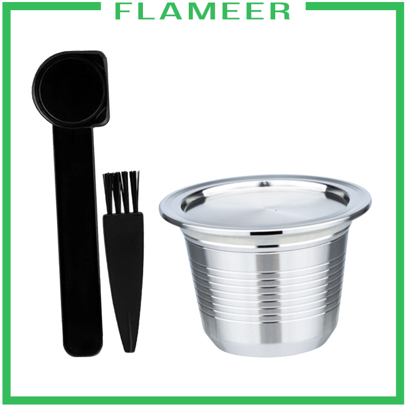 [FLAMEER]Coffee Capsule Stainless Steel Reusable for Le Cube