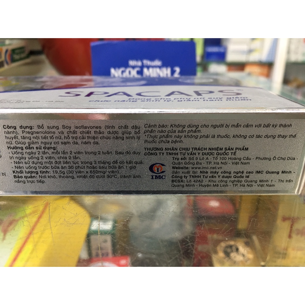 ✅ [Chính Hãng] Spacaps dùng cho phụ nữ suy giảm chức năng sinh lý, giảm ham muốn.
