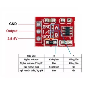 Module công tắc cảm ứng chạm TTP223