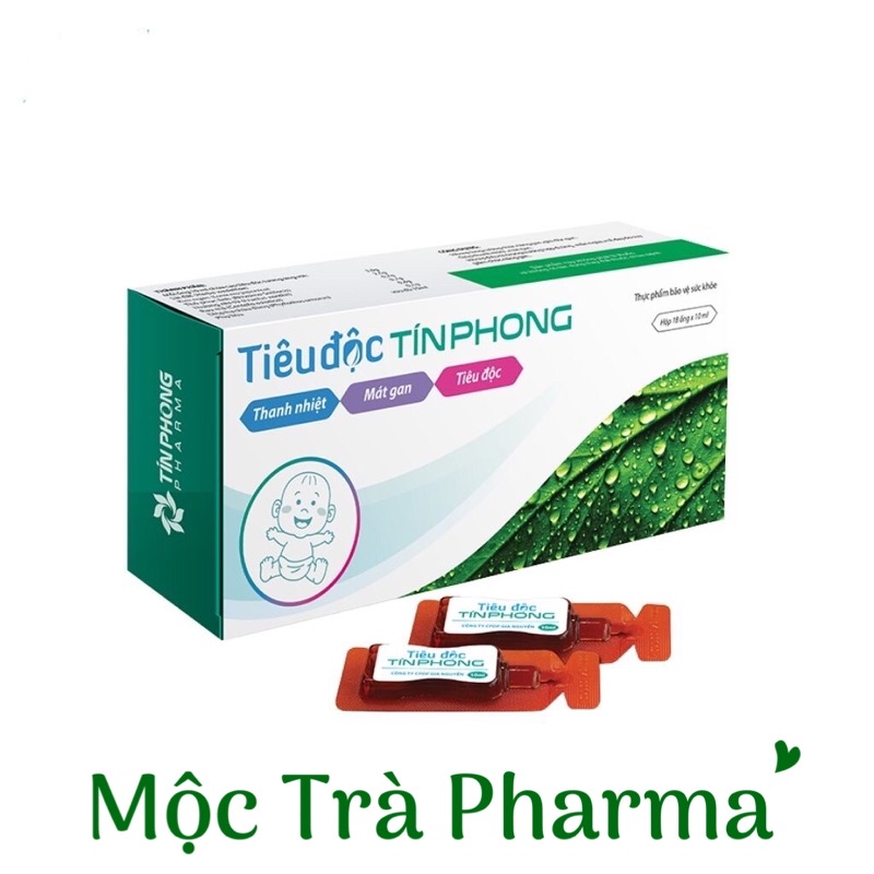 Tiêu Độc TÍN PHONG Giúp Thanh Nhiệt, Giải Độc, Làm Mát Gan, Giảm Mẩm Ngứa, Mề Đay An Toàn Tiện Lợi Hộp 18 Ống