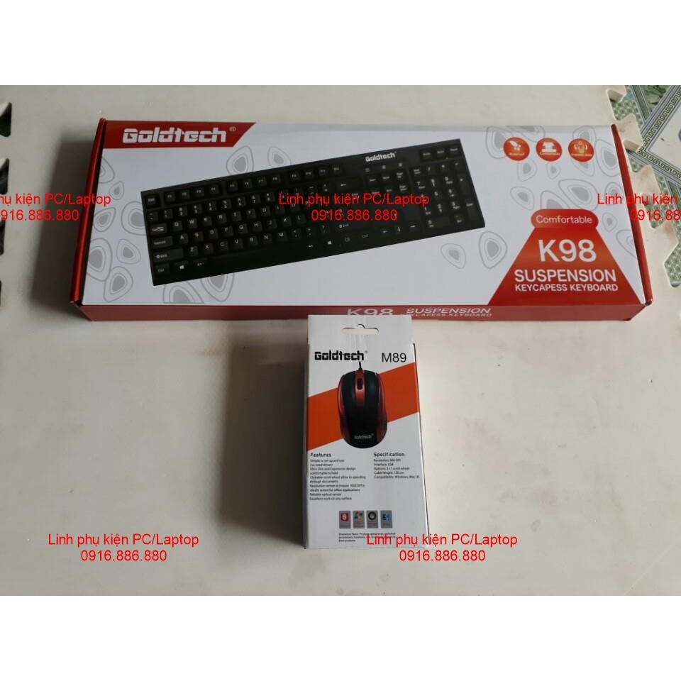 Phím + chuột Goldtech K98/M98 chính hãng