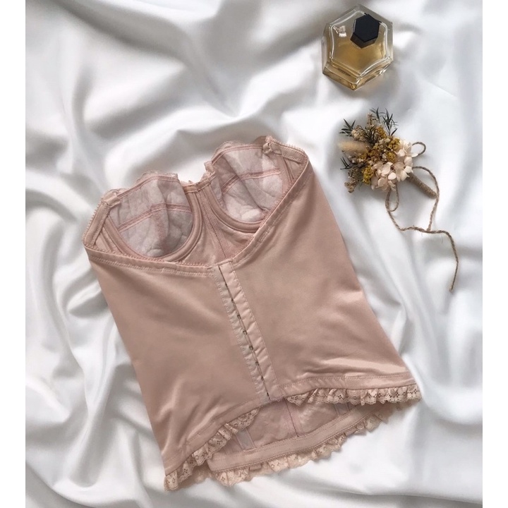 Áo corset hồng phấn nude 2hand