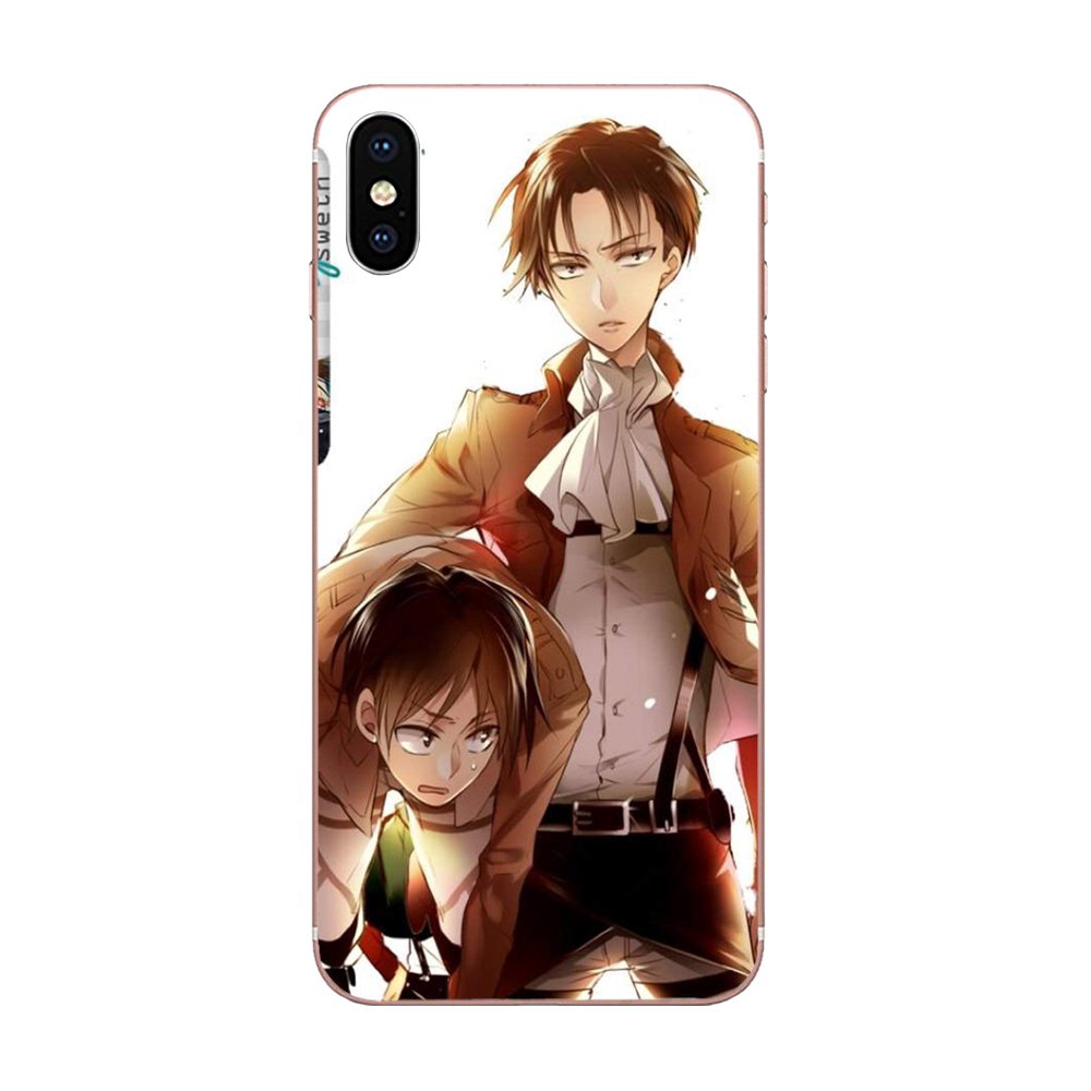 Ốp Điện Thoại Tpu Trong Suốt Hình Attack On Titan Levi Mikasa Cho Samsung Galaxy J3 J5 J6 J7 Note 8 S6 S7 S8 S9 S10 Edge Plus 2016 2017 2018