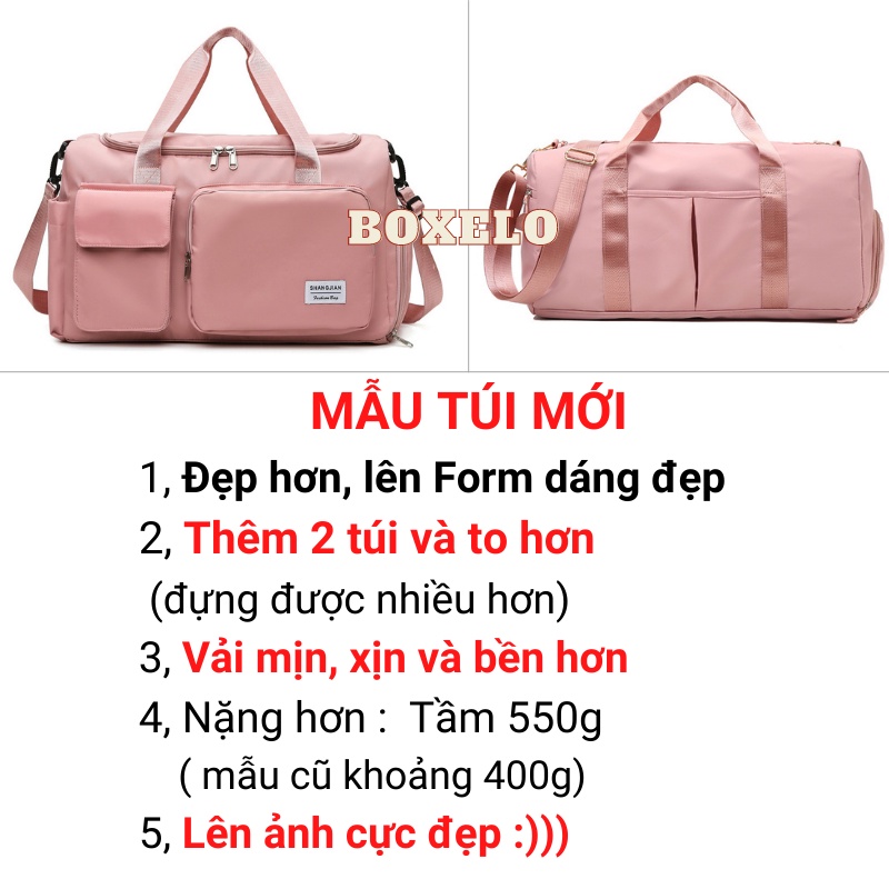 Túi trống du lịch nữ BOXE mẫu new thể thao, túi tập gym nam có ngăn để giày mới 2022