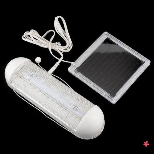 Đèn LED 5 bóng năng lượng mặt trời dùng khi cắm trại và phụ kiện