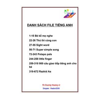 học liệu craven + thẻ nhớ
