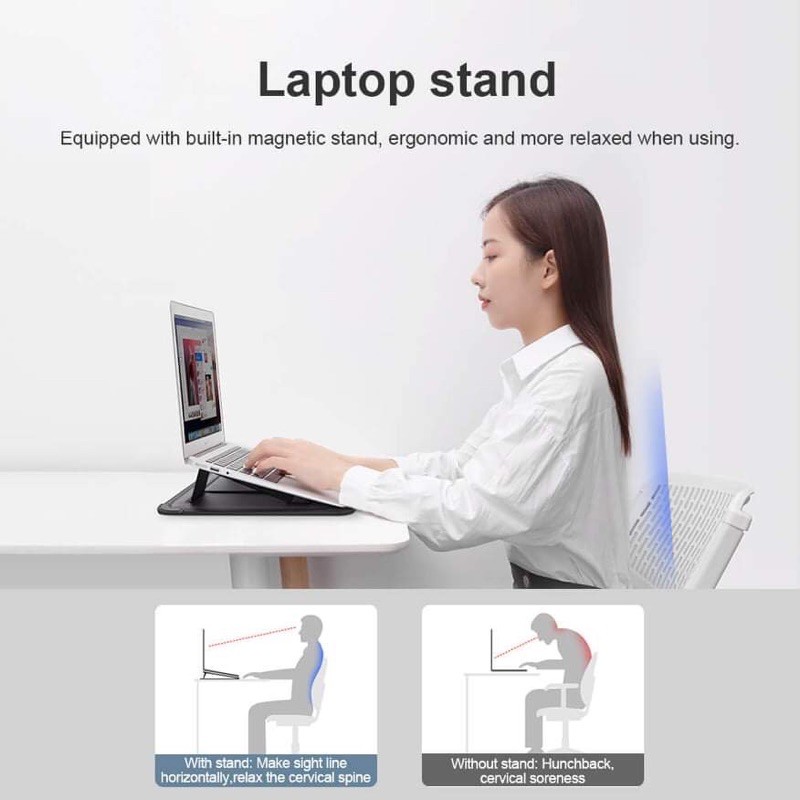 NILLKIN Versatile Laptop Sleeve For Macbook 13.3 , 16.1 inch / Túi da cao cấp cho Laptop 14 inch chính hãng NillKin