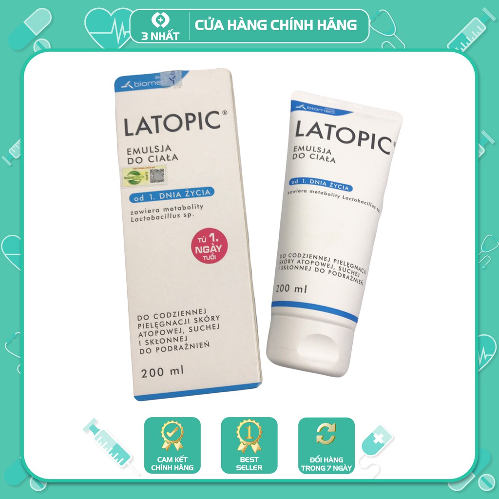 Nhũ tương dưỡng ẩm Latopic Body Emulsja 200ml - Dùng cho trẻ từ 1 ngày tuổi - BN106 | BigBuy360 - bigbuy360.vn