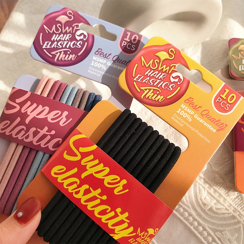 Dây Buộc Tóc Cao Su Co Giãn Tốt Thiết Kế Đơn Giản Thời Trang Năm 2021 Cho Nữ