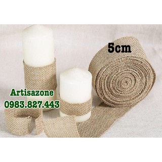 Ruy băng vải bố (bản rộng từ 4cm - 6cm, chiều dài 2 mét)