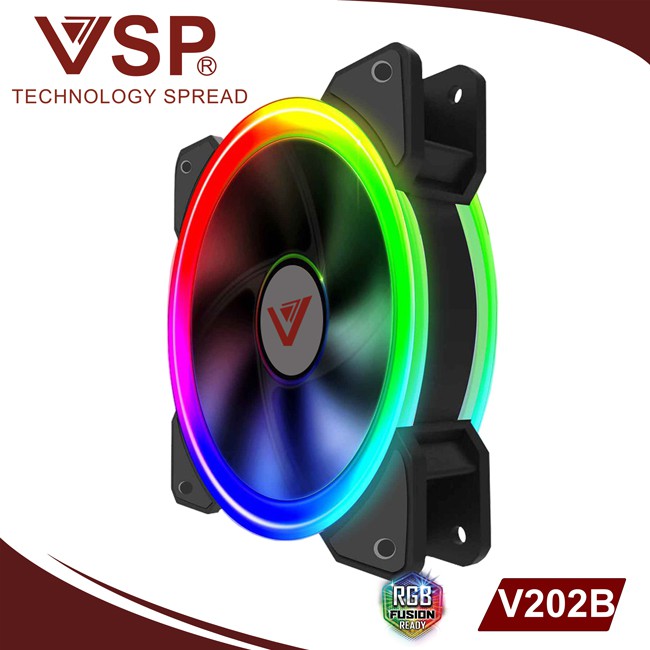 Fan led máy tính VSP V202B, fan 15 bóng, 33 bóng giá rẻ