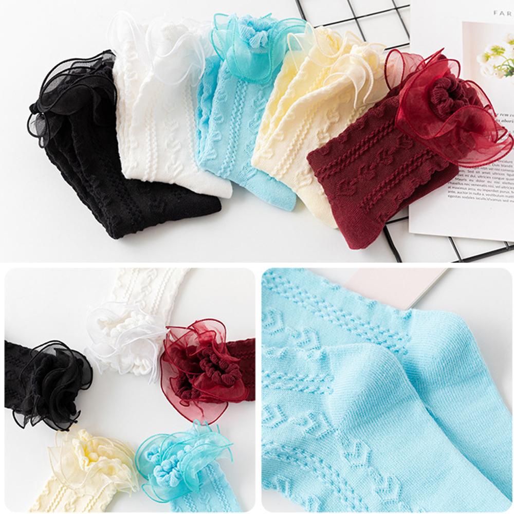 Đôi Vớ Phối Ren Phong Cách Lolita Đáng Yêu Cho Bé Gái