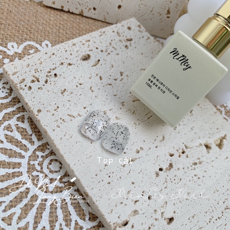 Top Trứng Cút - Top Cát - Top Nhũ có thể sử dụng trên các nền sơn gel màu