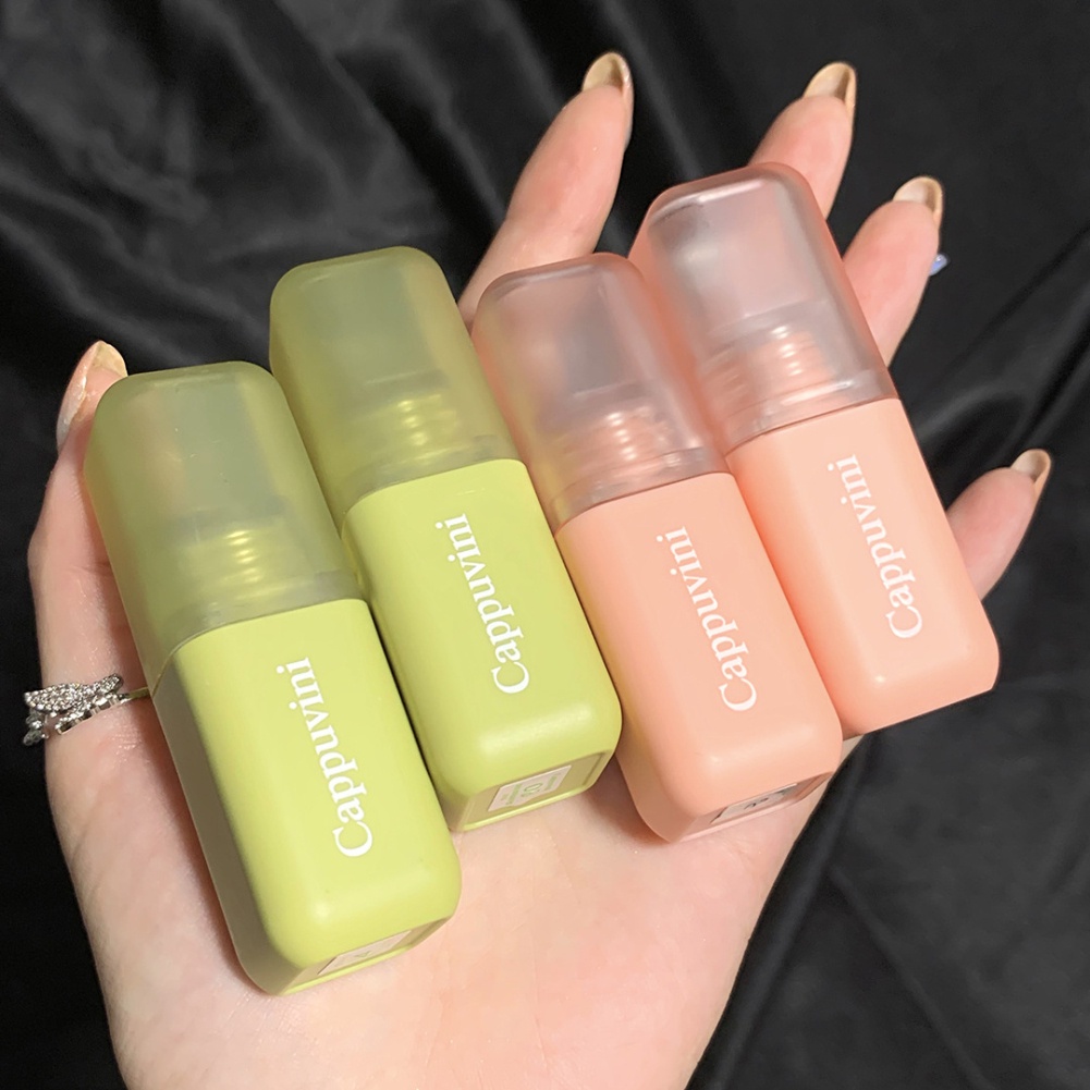 Cappuvini Hồng/Xanh Ống Môi Bùn Dưỡng Ẩm/Giao Phối Môi Tráng Men Không Dễ Phai Màu Son Bóng Nude Làm son Môi Firstonly