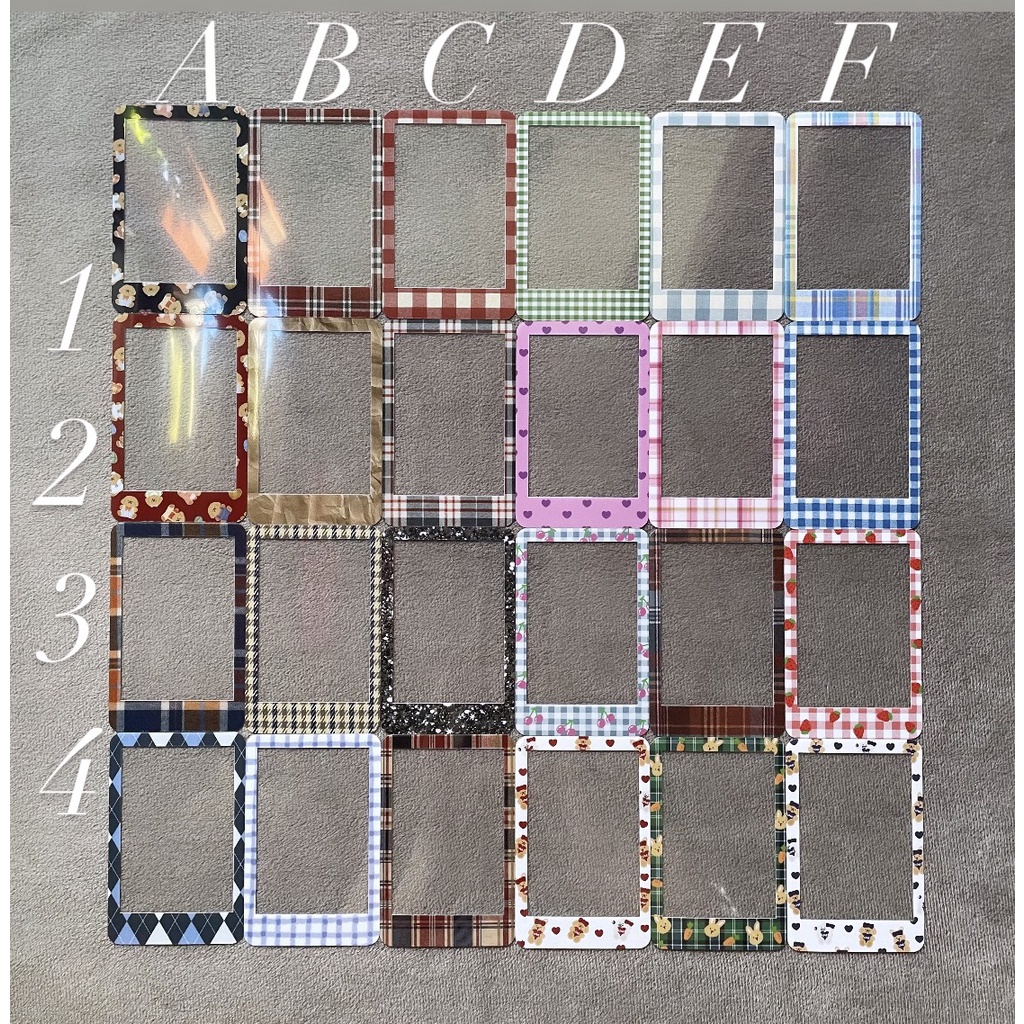 1 Frame random OKIKI ver Caro - Ảnh Trong Suốt Trang Trí Card lẻ 1 cái