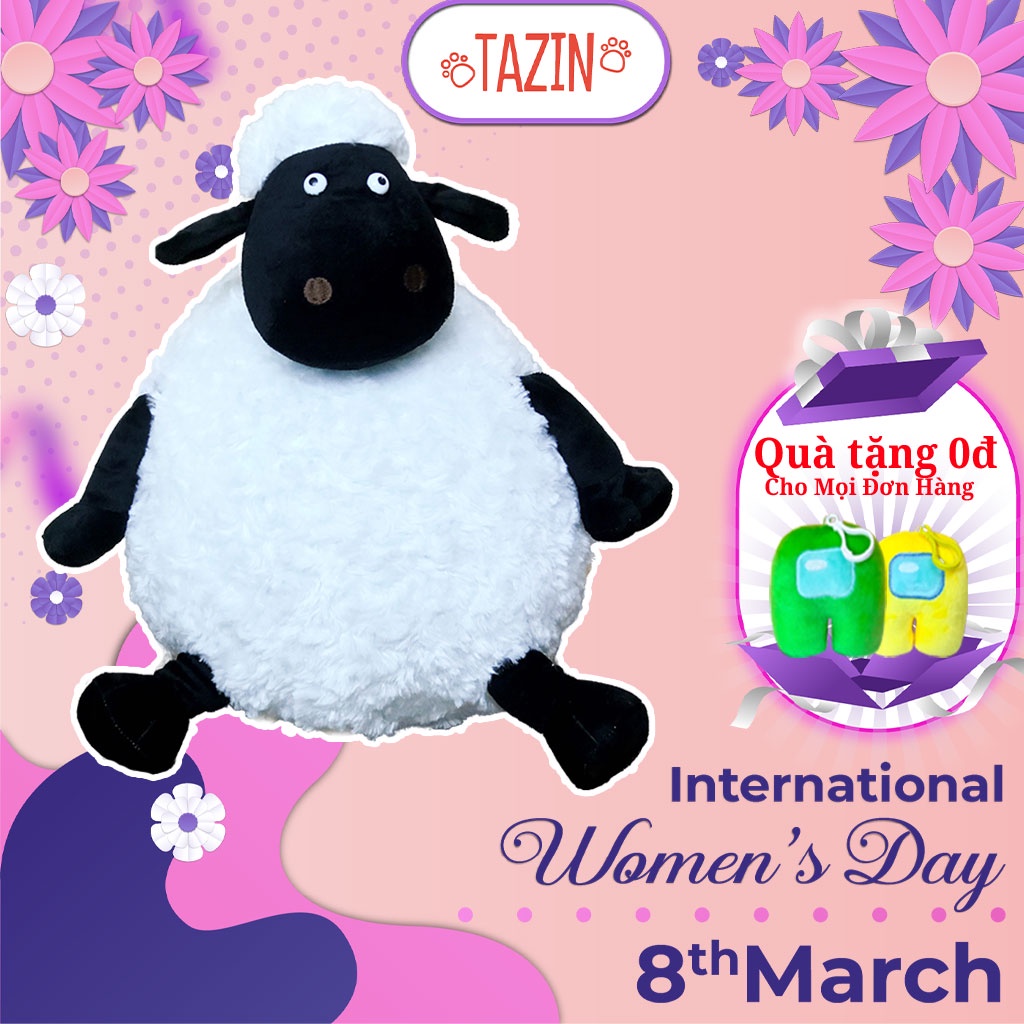 Gấu Bông Cừu Shaun The Sheep Béo Cao Cấp TAZIN