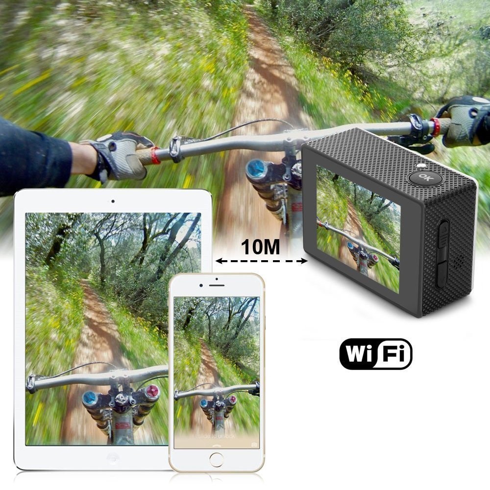 Camera Thể Thao Waterproof 4K Wifi HD 1080P Ultra Sports Action