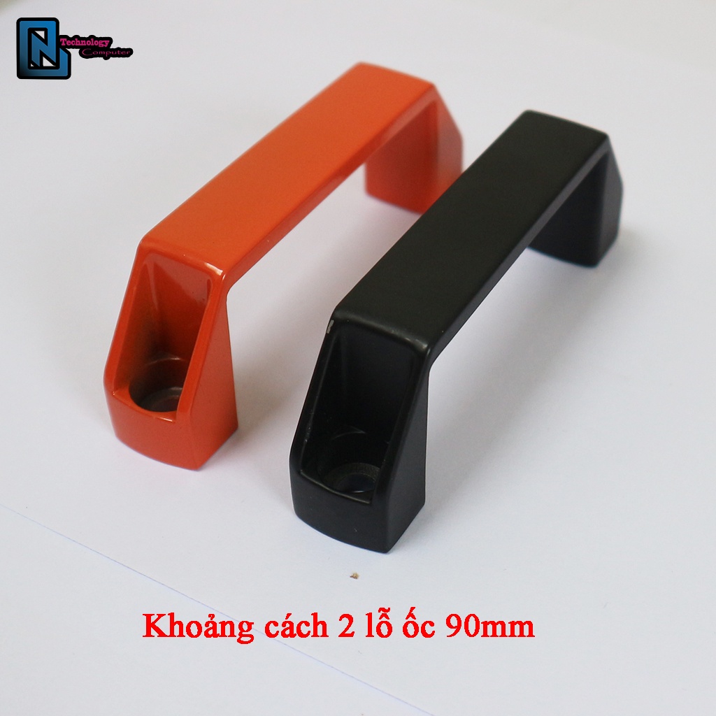 Tay Cầm Gắn Rời Kim Loại Sơn Ngoài 2 Màu Đen Cam