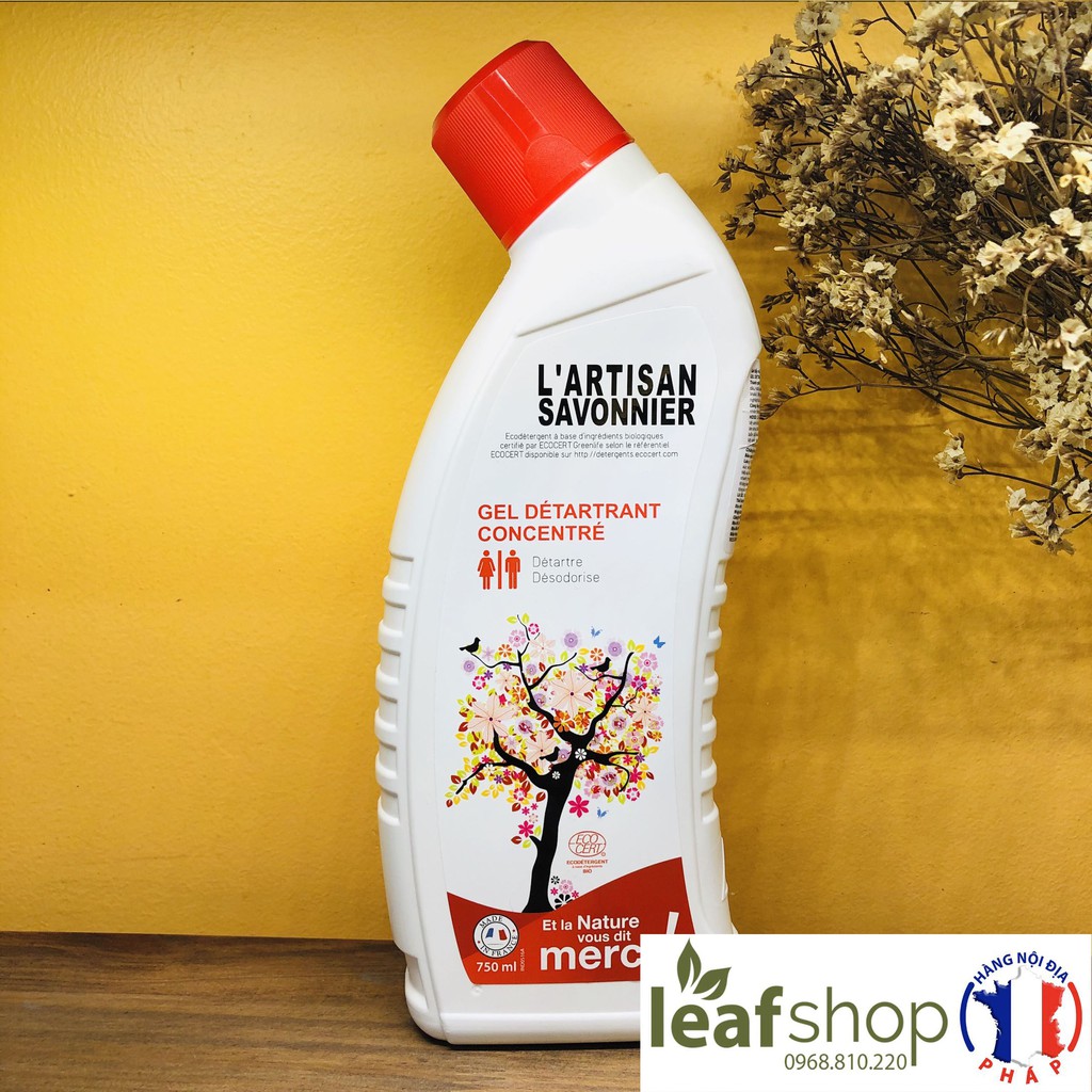 Gel tẩy rửa bồn cầu sinh học Artisan Savonnier 750ml