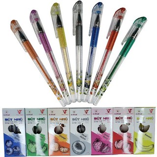 Siêu rẻ HỘP 12 CÂY VIẾT NHŨ KIM TUYẾN ( 7 MÀU ) DÙNG ĐỂ VIẾT THIỆP, VIẾT TIÊU ĐỀ Văn Hiến C7