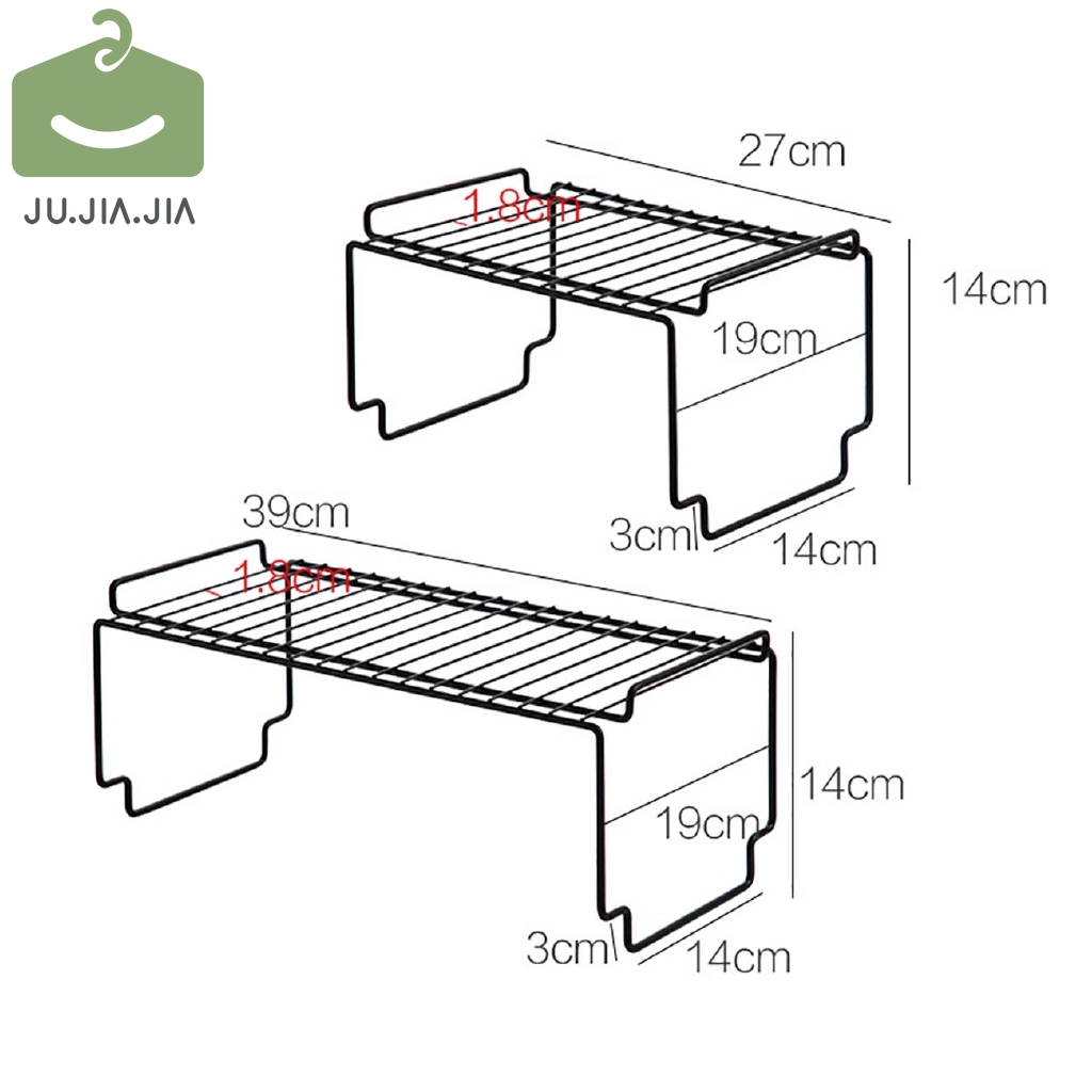 Kệ Bếp JUJIAJIA Bằng Sắt Có Thể Xếp Chồng Lên Nhau Dùng Đựng Lọ Gia Vị