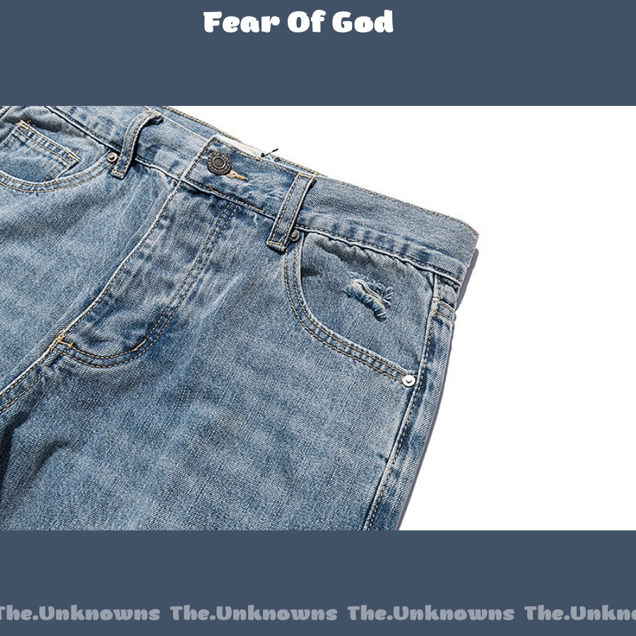 ⚡️[BEST QUALITY]-Quần Jeans Selvedge zipper destroyed skinny slim fit  Vintage ripped blue denim version,quần bò cao cấp