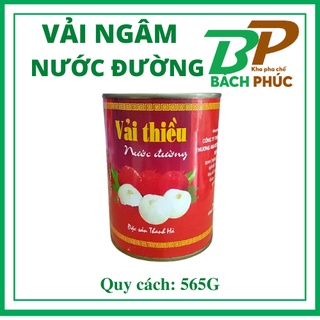 Vải Thiều Ngâm Đóng Lon 565g - Kho pha chế Đà Nẵng