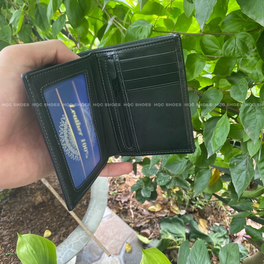 [DA BÒ THẬT 100%]Ví nam da bò - Bóp da nam cao cấp bảo hành bong nổ da trọn đời V001