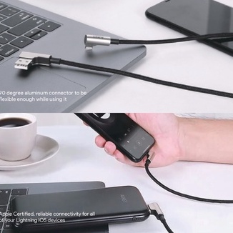 Dây cáp sạc nhanh AUKEY CB-BAL6 2.4A USB-A TO Lightning dây sạc 1.2m APPLE MFI chứng nhậncho iPhone 14 13 pro 12 Xs Max Xr X 8 7 Plus iPad