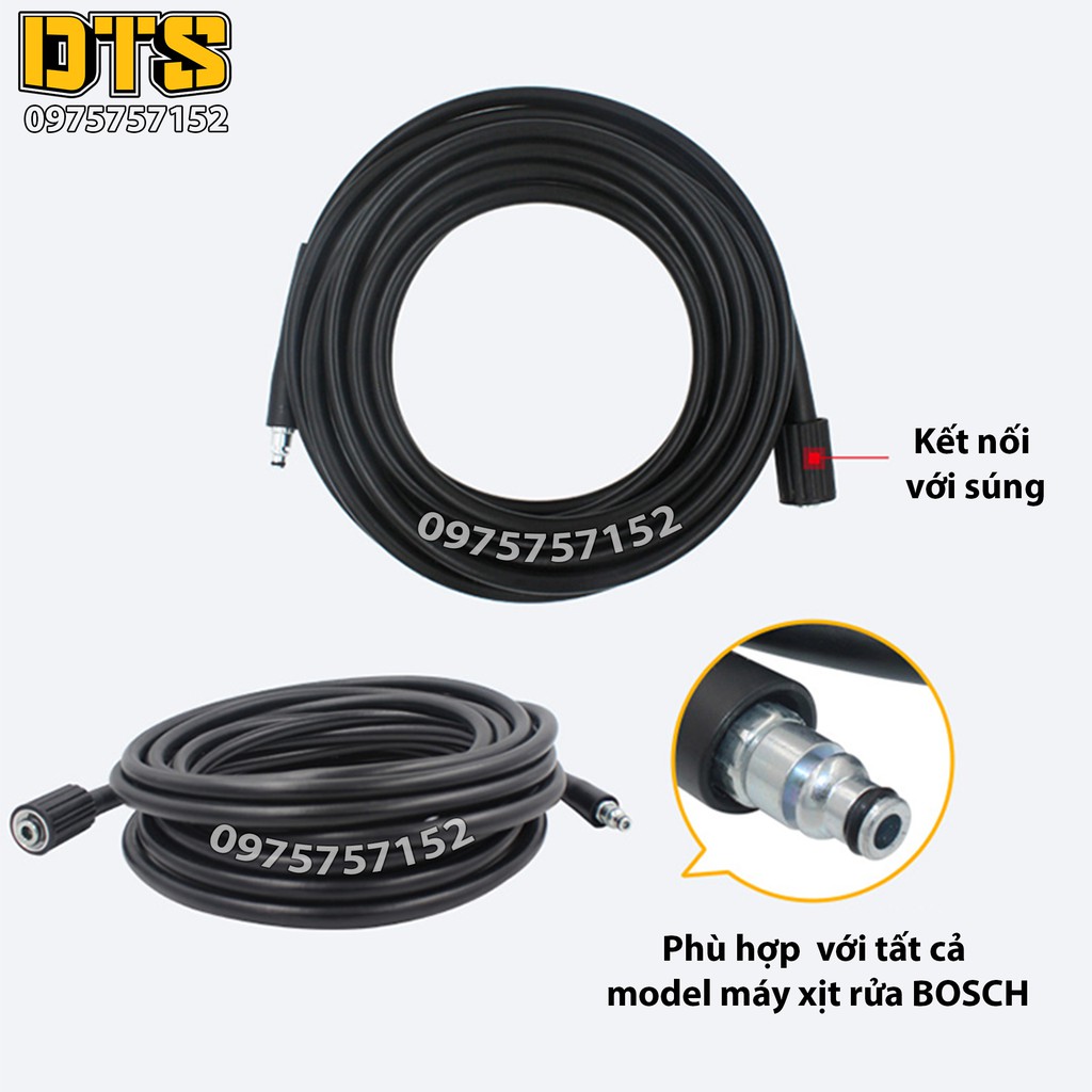 ⚜️FREESHIP⚜️ Bộ dây phun áp lực và súng xịt rửa cho máy phun xịt rửa Bosch - Phụ kiện máy rửa xe Bosch, Bosch AQT