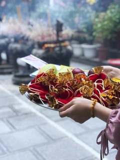 Lá bồ đề dát vàng loại to