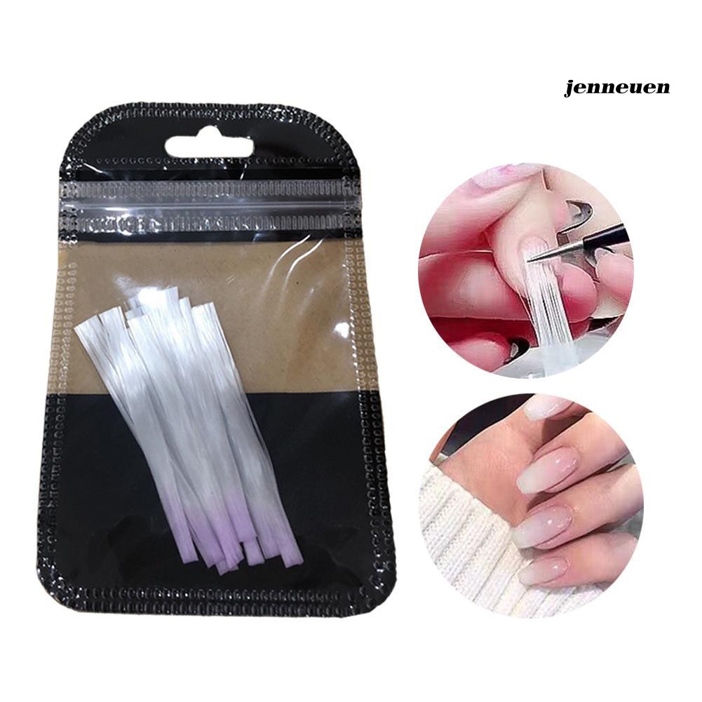 [Hàng mới về] Set 10 sợi thủy tinh nối dài móng tự nhiên độc đáo