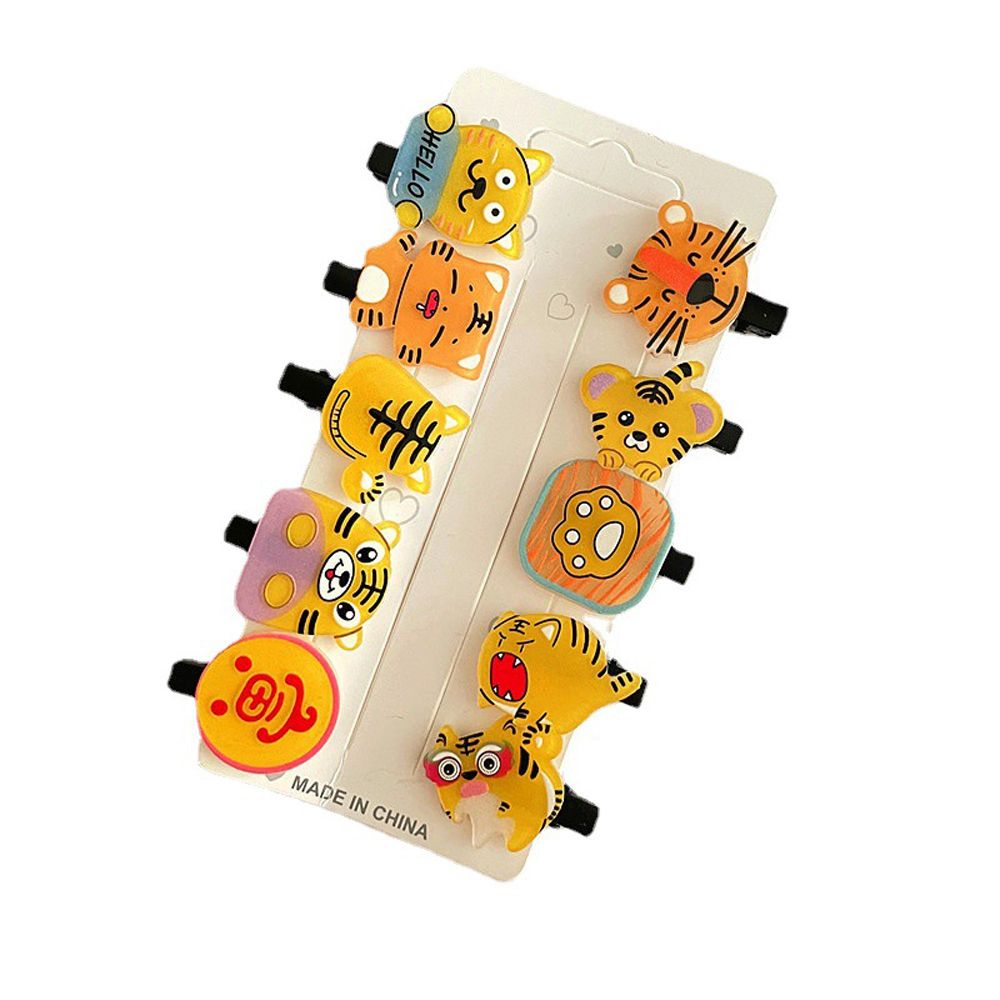 Kẹp tóc nhựa acrylic 2LIFE họa tiết động vật hoạt hình dễ thương cho bé