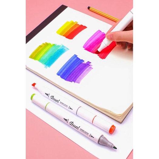 Màu marker 2 đầu cao cấp Baoke Dual MP2924-12/18/24/36/48/60/80