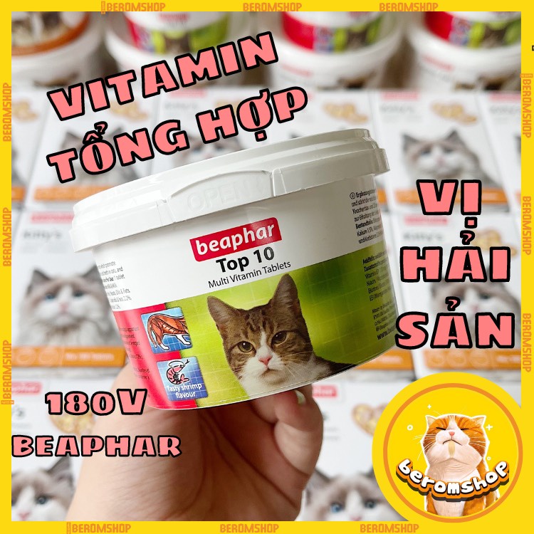 MULTI VITAMIN TỔNG HỢP CHO MÈO BEAPHAR 180 VIÊN TOP 10 NHẬP ĐỨC GIÁ CỰC RẺ