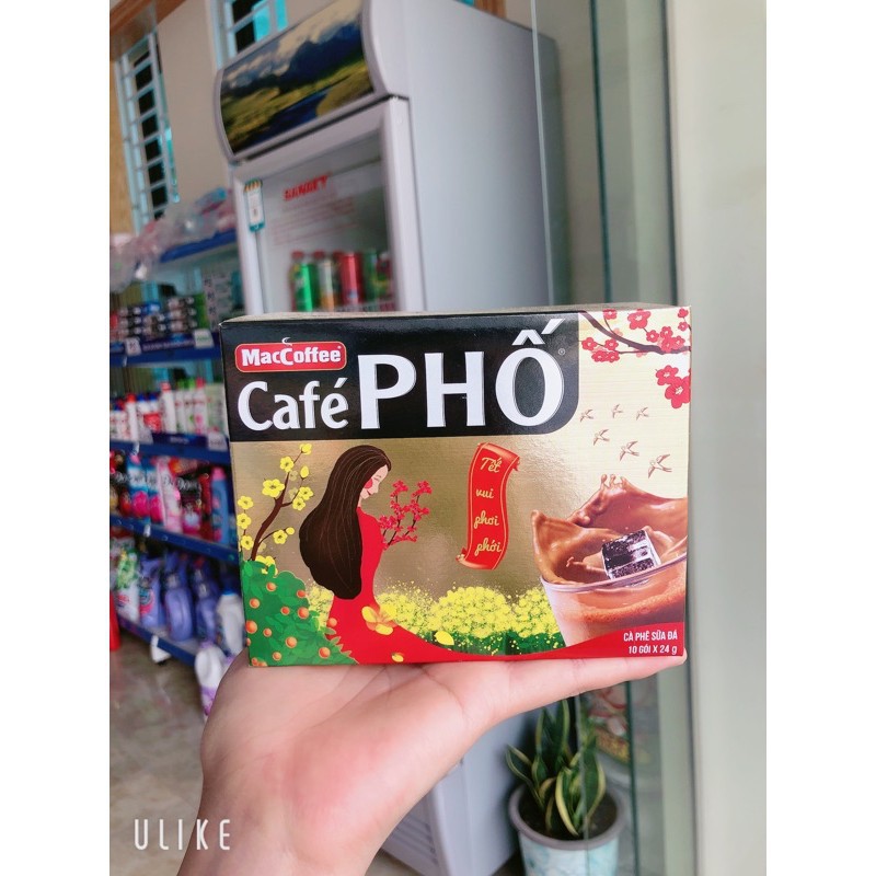 [Mẫu Mới] Cà Phê Phố Sữa Đá MacCoffee (10 Gói x 22g)