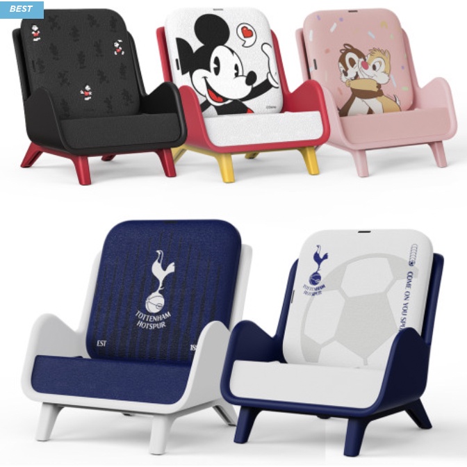 Đế Sạc Không Dây Dạng Lật Phong Cách Disney Cho 4 Samsung Bambi Chip And Dale Galaxy Z Flip3 Flip 4 Samsung Bambi Chip Và Dale Chip Màu Đen Đỏ Hồng Tím