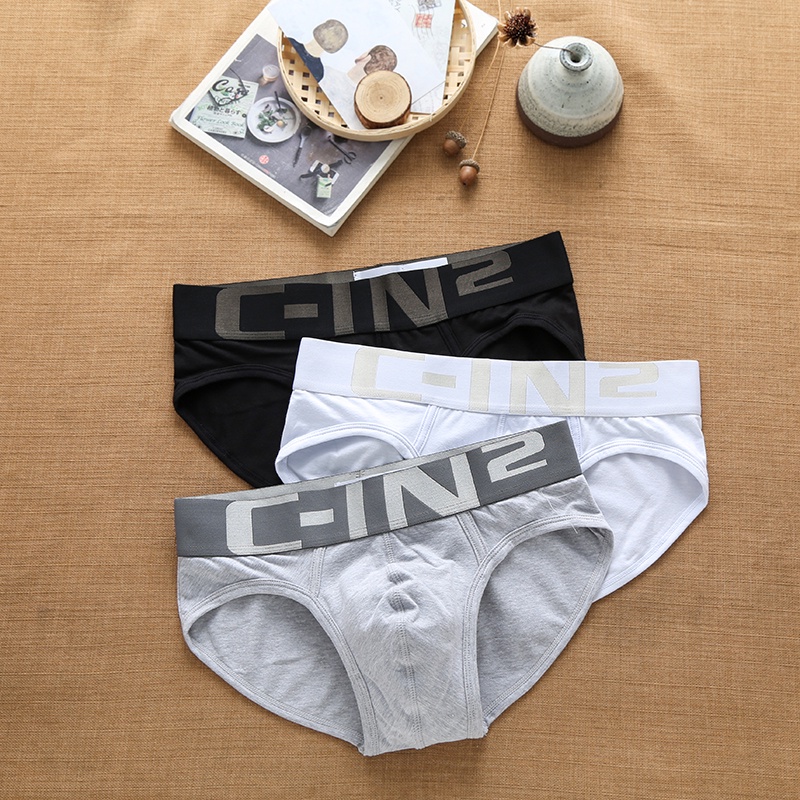 Quần sịp nam 100% cotton mềm mại thoáng khí thoải mái bán nóng
