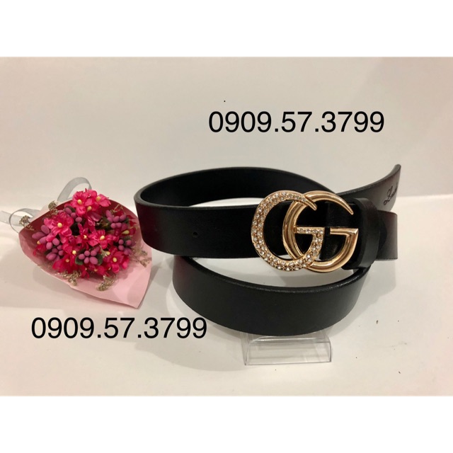 Nịt chữ G trơn G đính đá. Bản 3cm