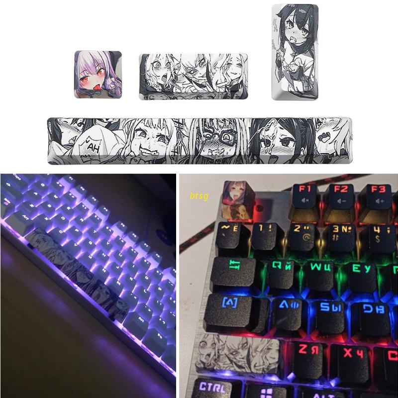 Set 4 nút bấm bàn phím cơ 6.25U ESC họa tiết anime Nhật Bản