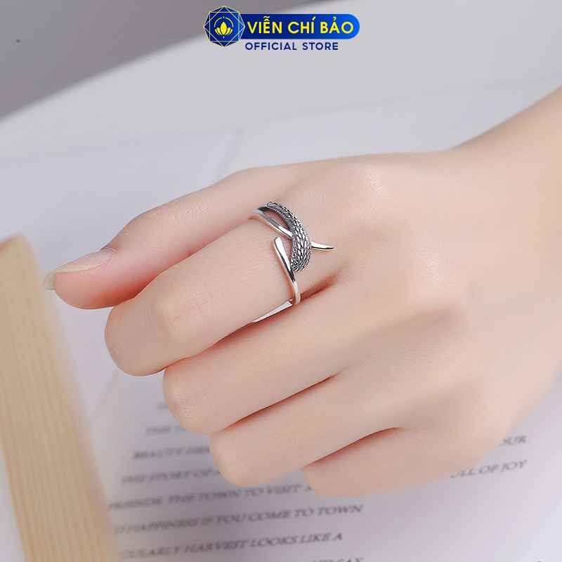 Nhẫn bạc nữ mãng xà chất liệu bạc 925 thời trang phụ kiện trang sức nữ Viễn Chí Bảo N000459