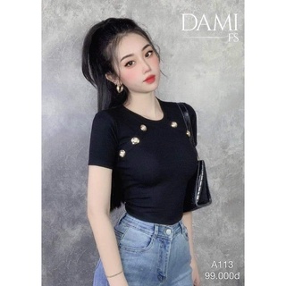 Com bo 3 áo phông kiểu croptop basic dễ mặc - cún shop