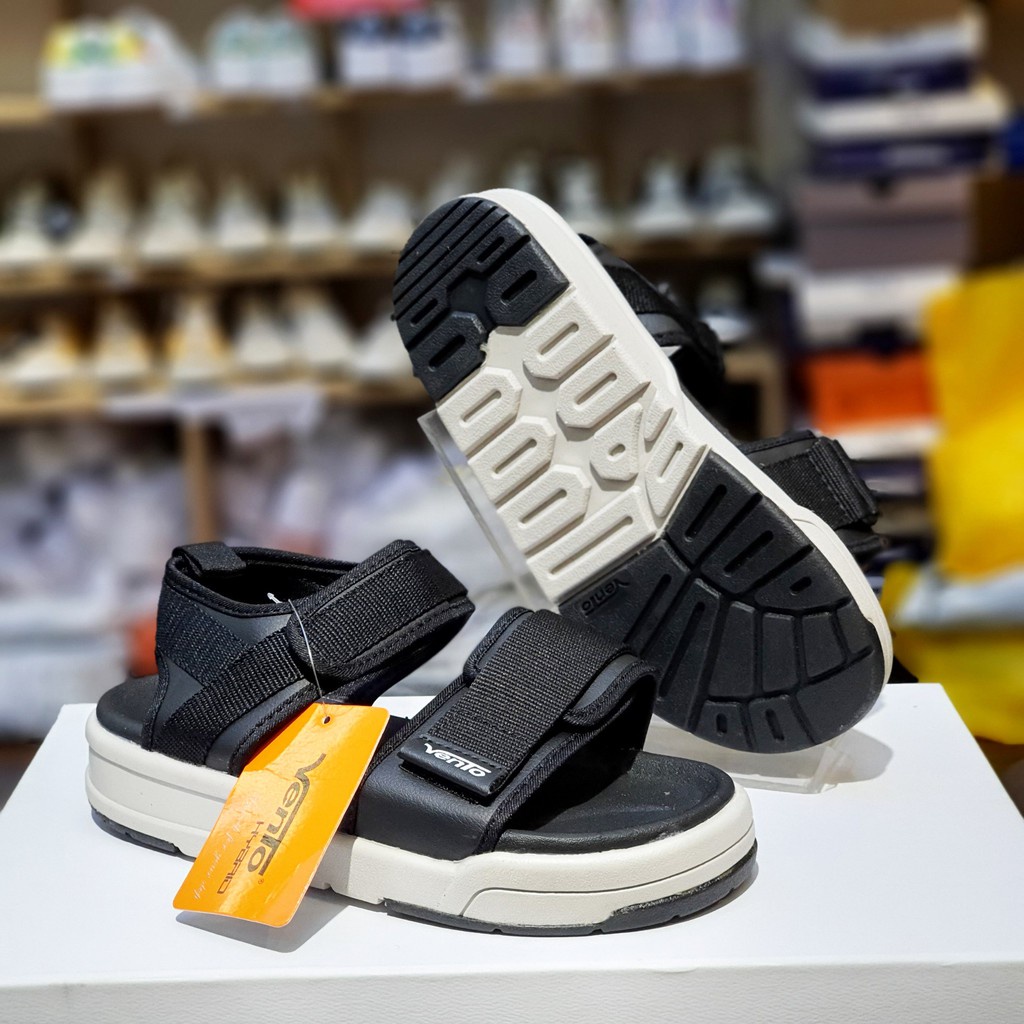 Giày sandal vento 10026 màu xanh-đen-be- giày dép quai ngang nam nữ chính hãng năng động - chất - đi học